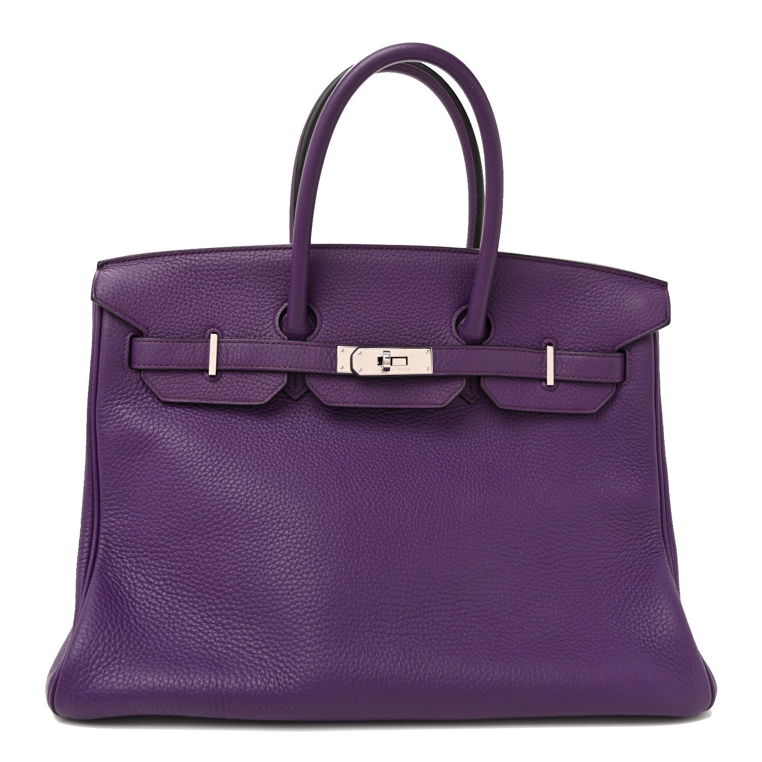 Hermes Taurillon Clemence Birkin 35 Ultraviolet 2 of 40