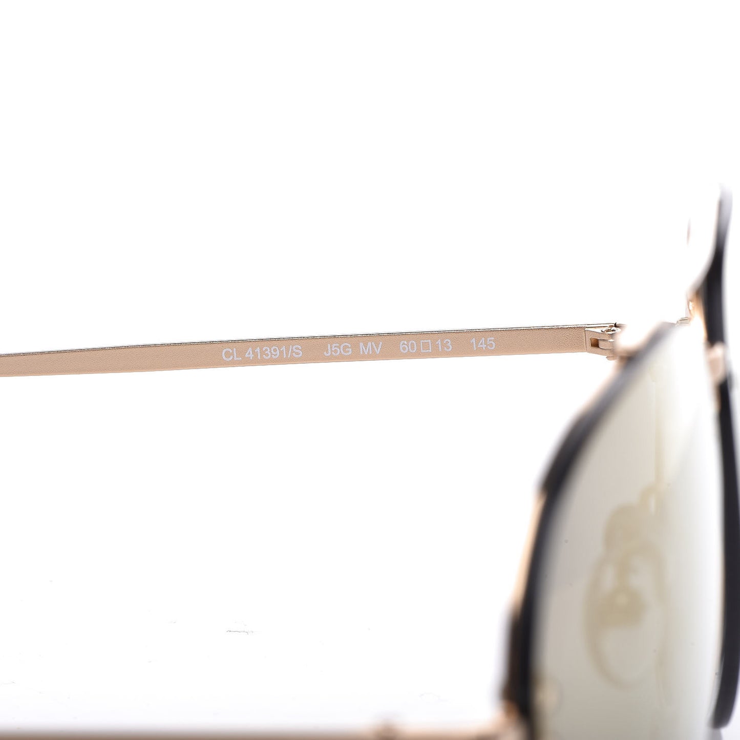 Acetate Mirror Aviator Sunglasses CL41391/S Gold Grey