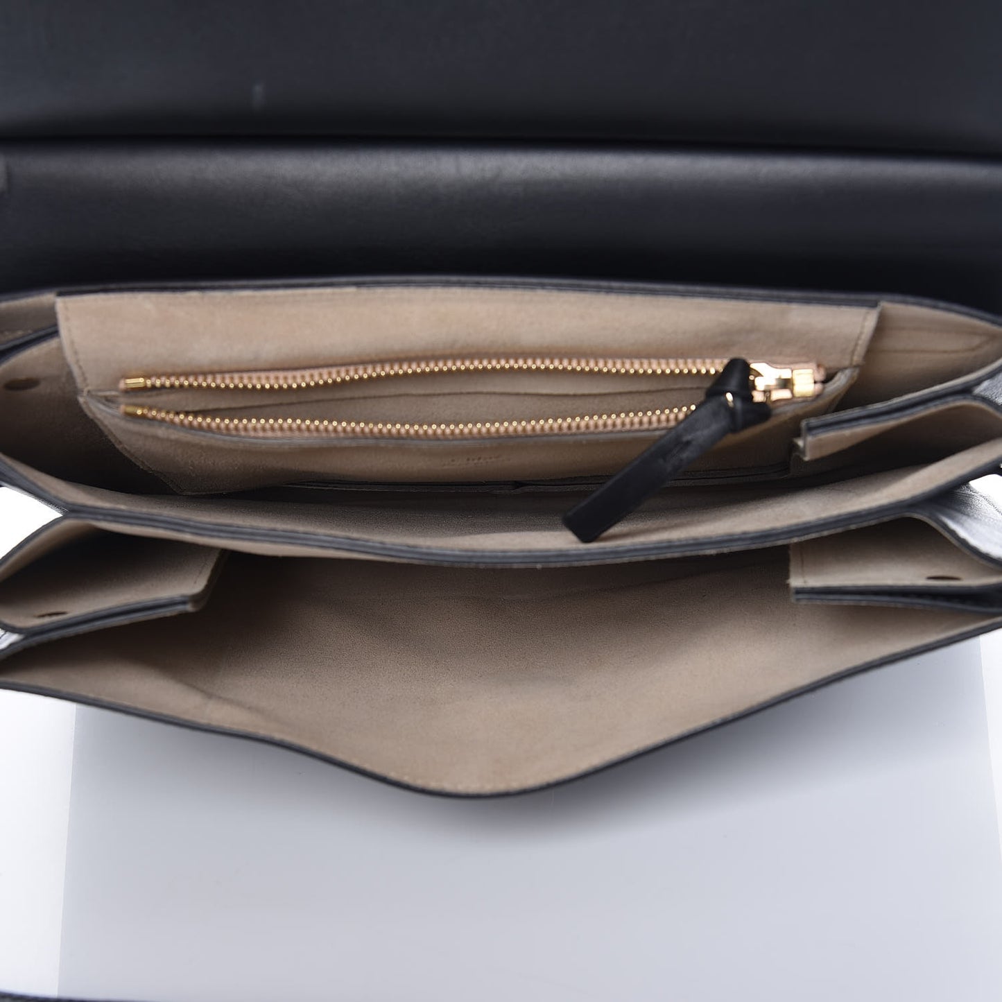 Suede Calfskin Medium Faye Shoulder Bag Black