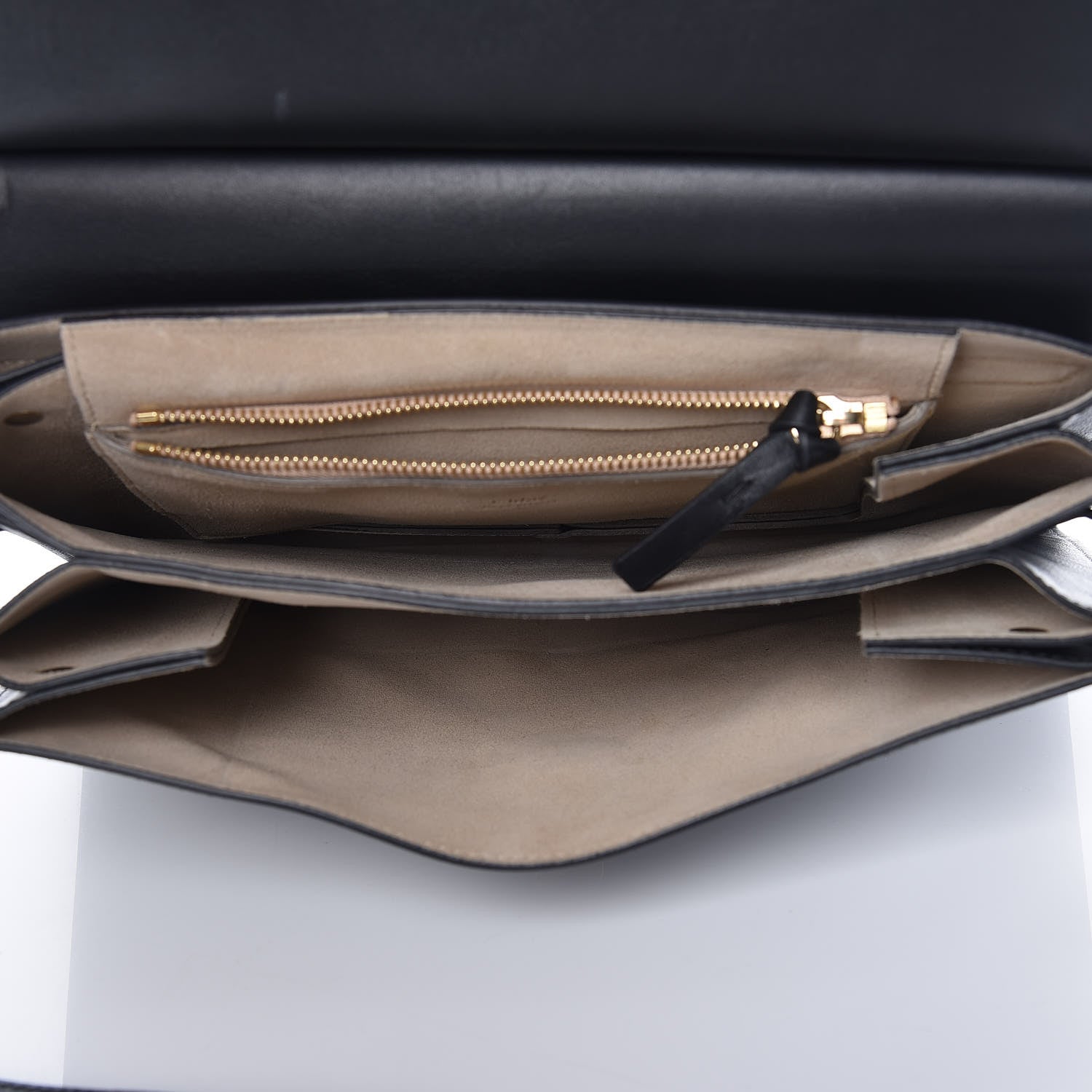 Chloe Suede Calfskin Medium Faye Shoulder Bag Black 7 of 14