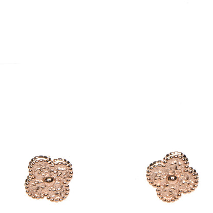 Van Cleef & Arpels 18K Rose Gold Sweet Alhambra Earrings 1 of 5