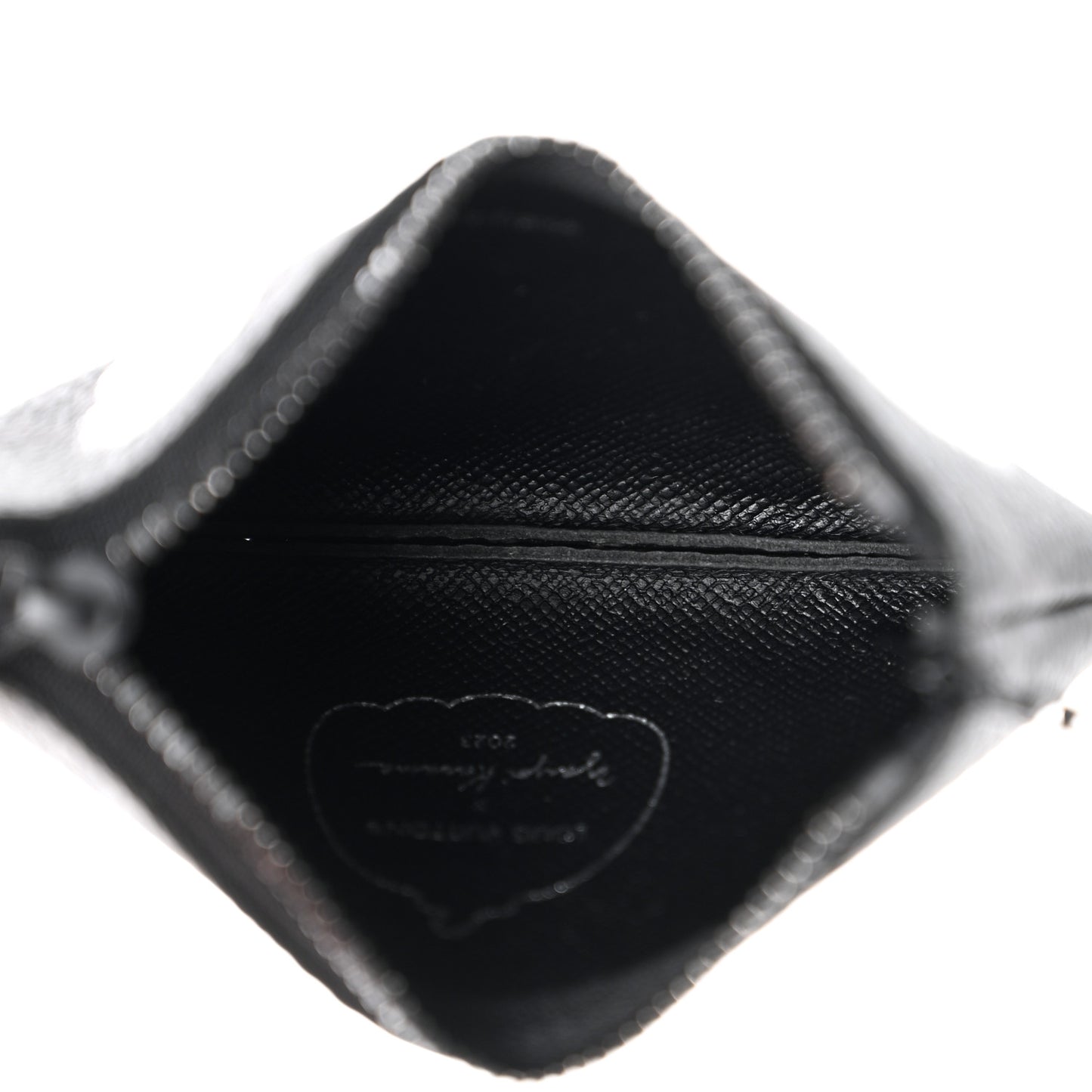 LV X YK Monogram Eclipse Key Pouch Black Silver