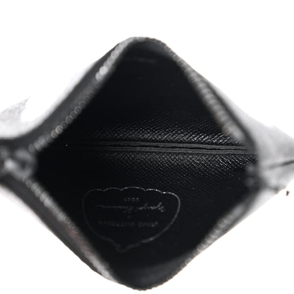 Louis Vuitton LV X YK Monogram Eclipse Key Pouch Black Silver 5 of 7