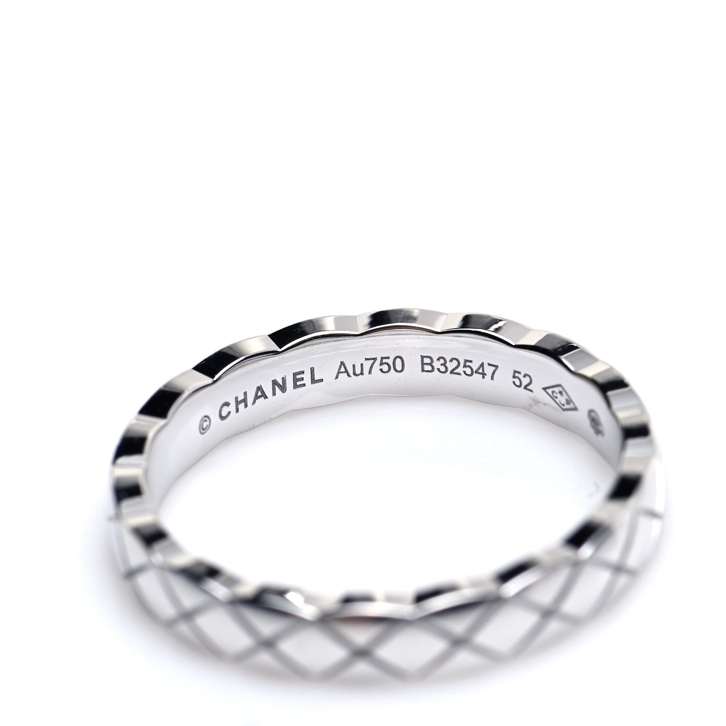 18K White Gold Mini Coco Crush Ring 52 6