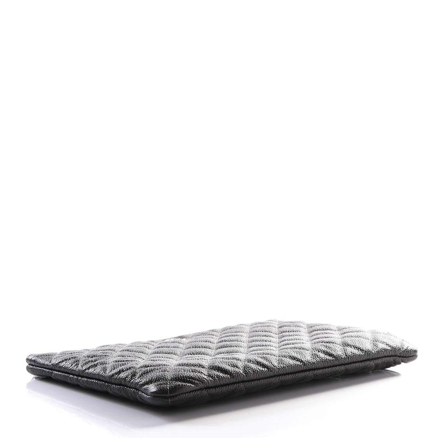 Chanel Caviar Quilted Medium Cosmetic Case Charcoal 3 of 10