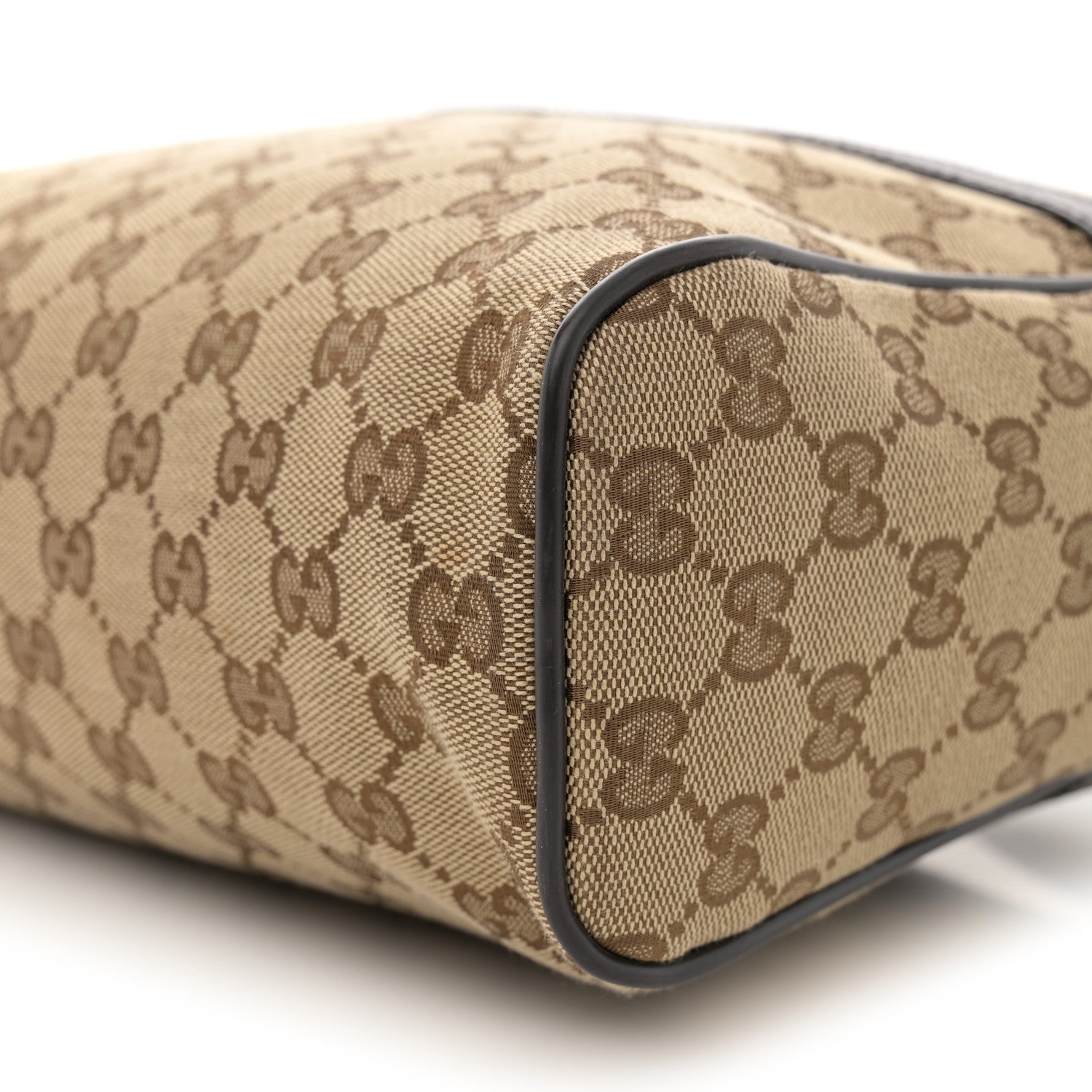 Gucci Monogram Dollar Calfskin Large Camera Case Beige Ebony Testa di Moro Marrone Scuro 10 of 13