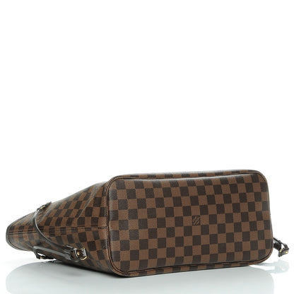 Louis Vuitton Damier Ebene Neo Neverfull MM Rose Ballerine 4 of 9