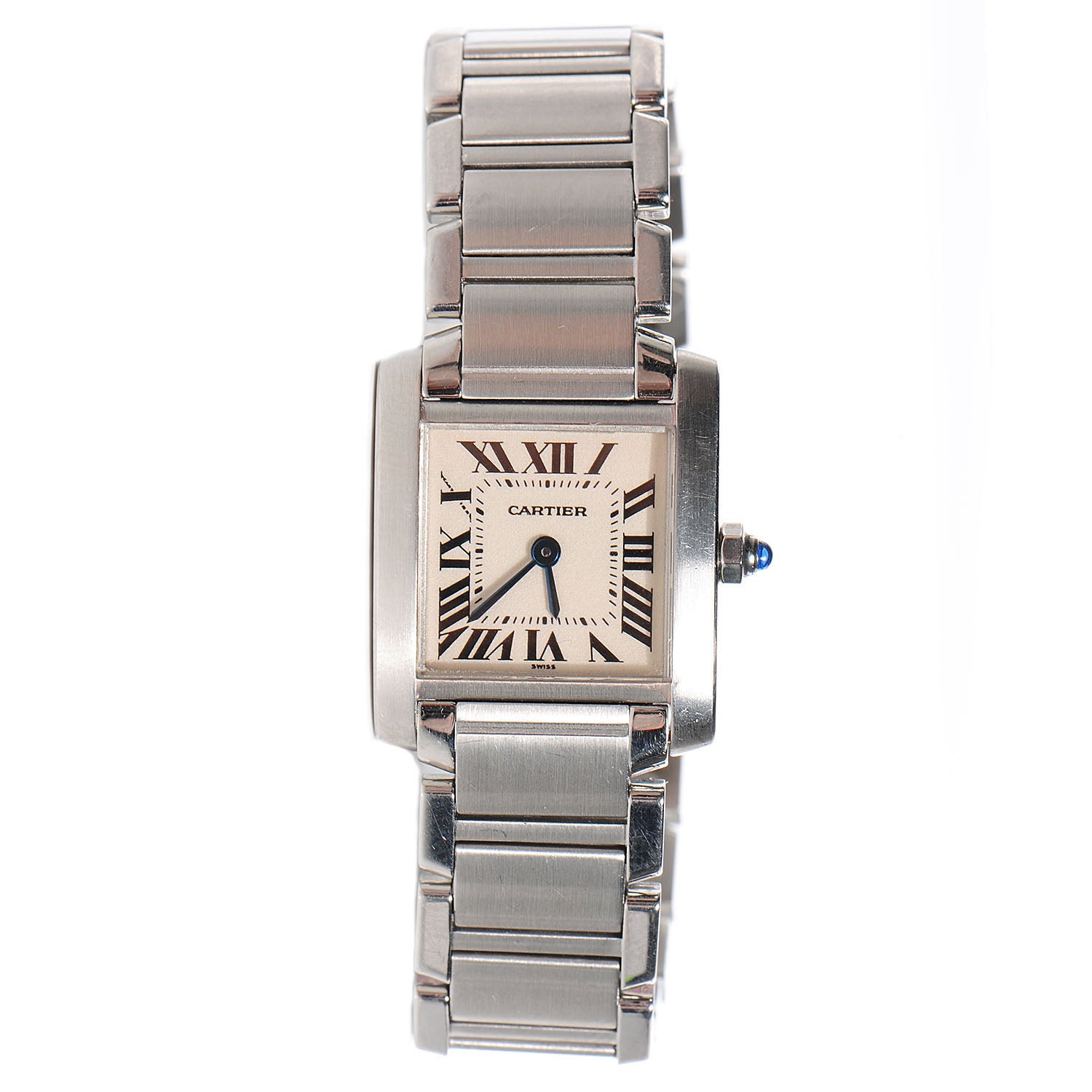 Cartier Stainless Steel 20mm Tank Francaise Quartz Watch 3 of 9