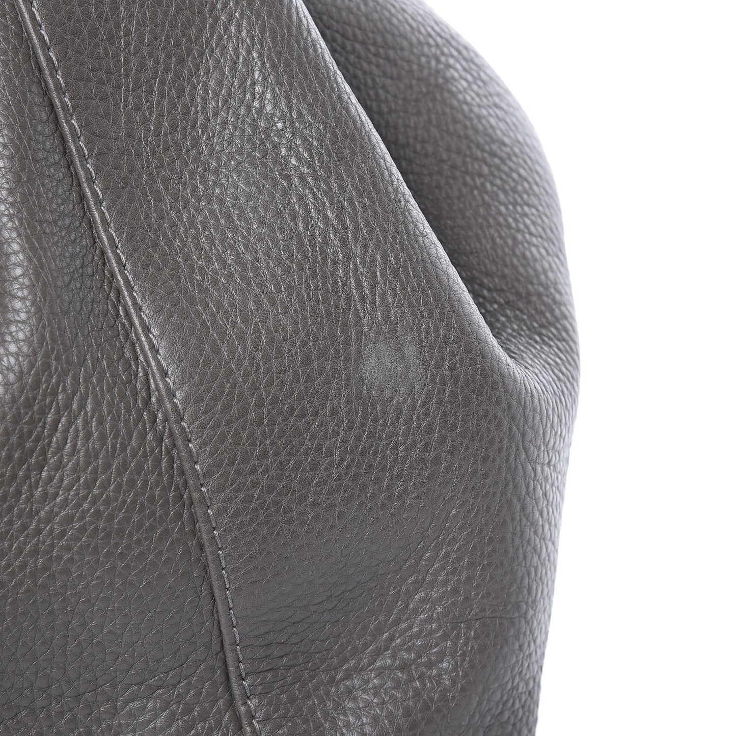 Pebbled Calfskin Medium Greenwich Shoulder Bag Grey