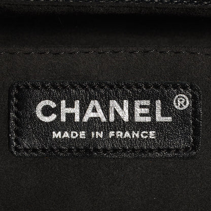 Chanel Lambskin Goat Fur Tibet Medium Flap with Mini Bag Black 6 of 8