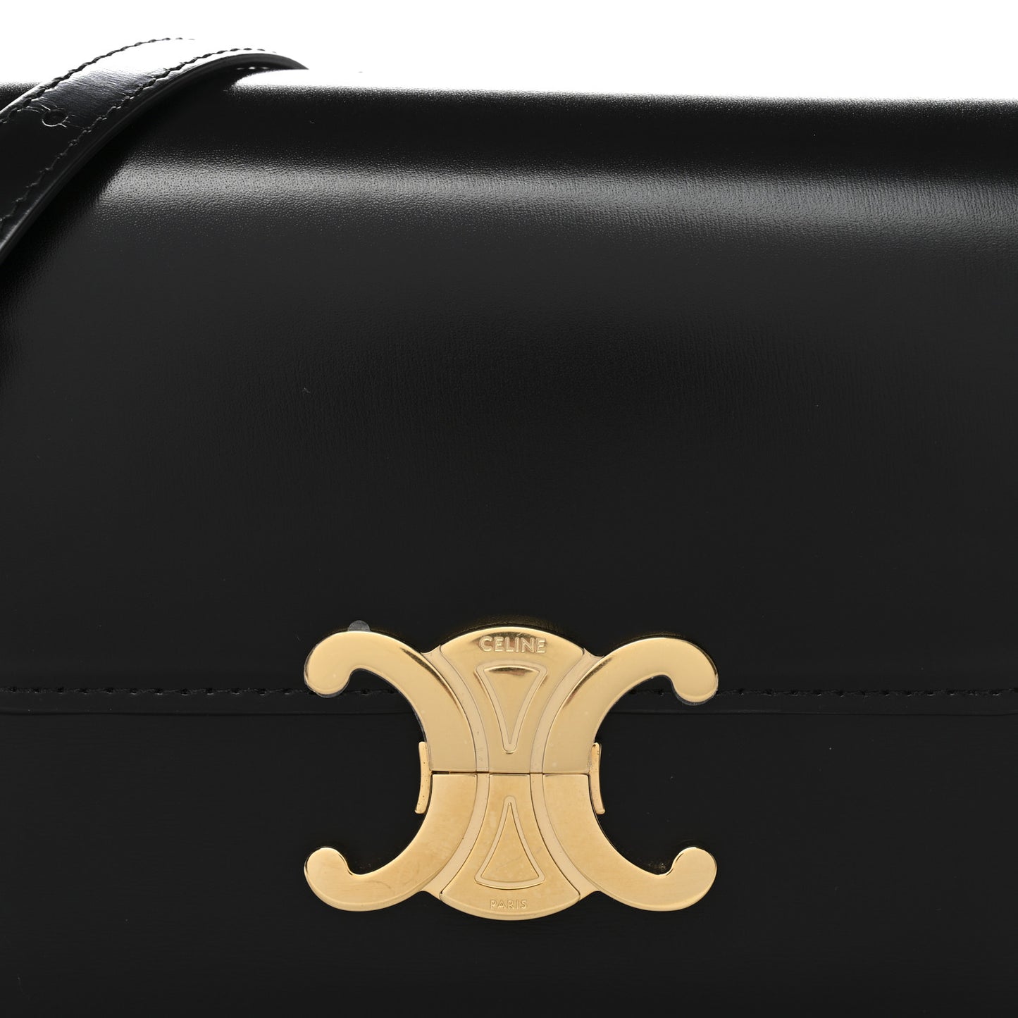 Shiny Calfskin Teen Triomphe Black