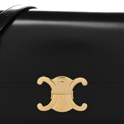 Celine Shiny Calfskin Teen Triomphe Black 7 of 10