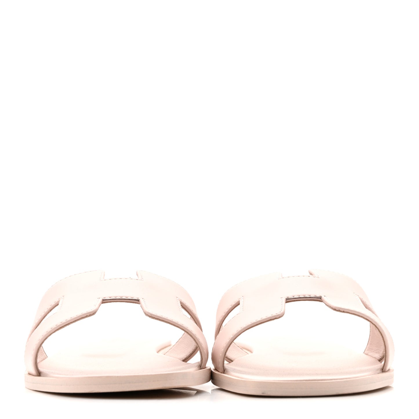 Box Calfskin Oran Sandals 37.5 Rose Pale