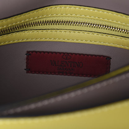Valentino Garavani Nappa Rockstud Wristlet Clutch Naples Yellow 5 of 9