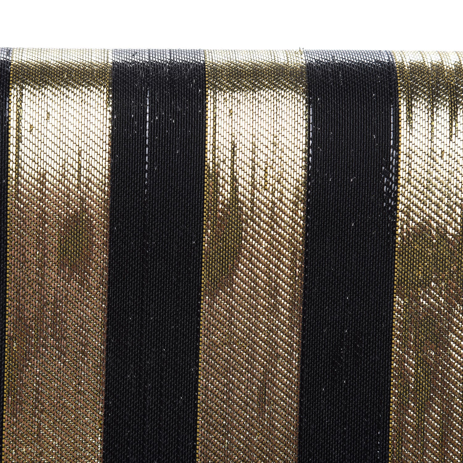Saint Laurent Metallic Calfskin Striped Small Monogram Kate Satchel Black Gold 11 of 13