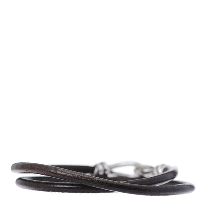 Tiffany Sterling Silver Leather Paloma Picasso Knot Double Wrap Bracelet 3 of 4