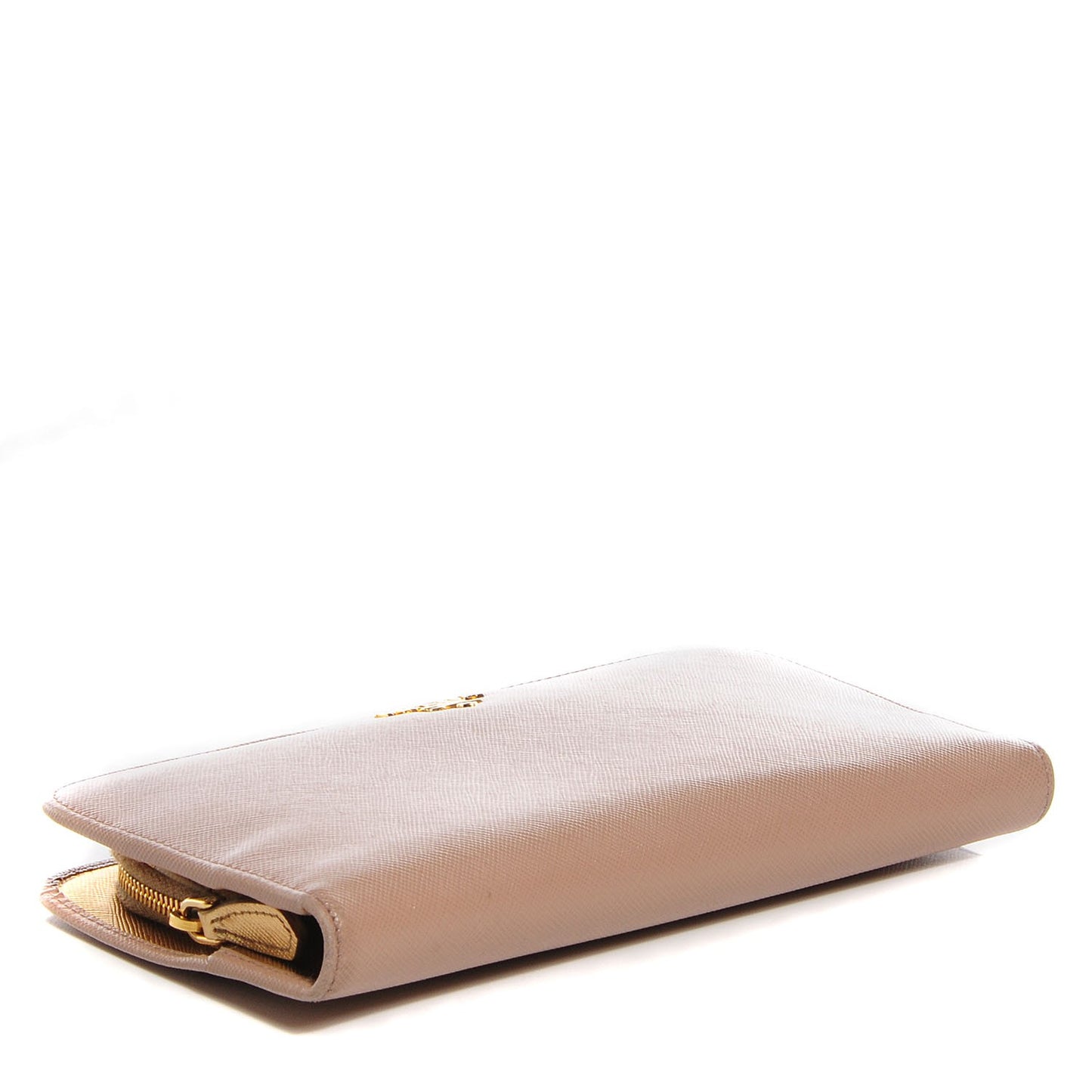 Saffiano Continental Wallet Cammeo Platino