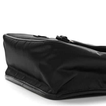Prada Tessuto Nylon Saffiano Logo Messenger Bag Black 7 of 7