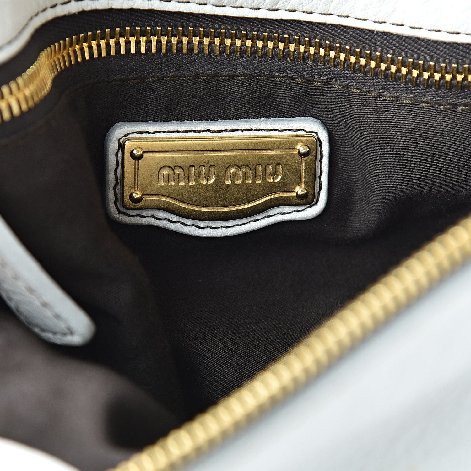 Miu Miu Vitello Bow Bag White 6 of 16