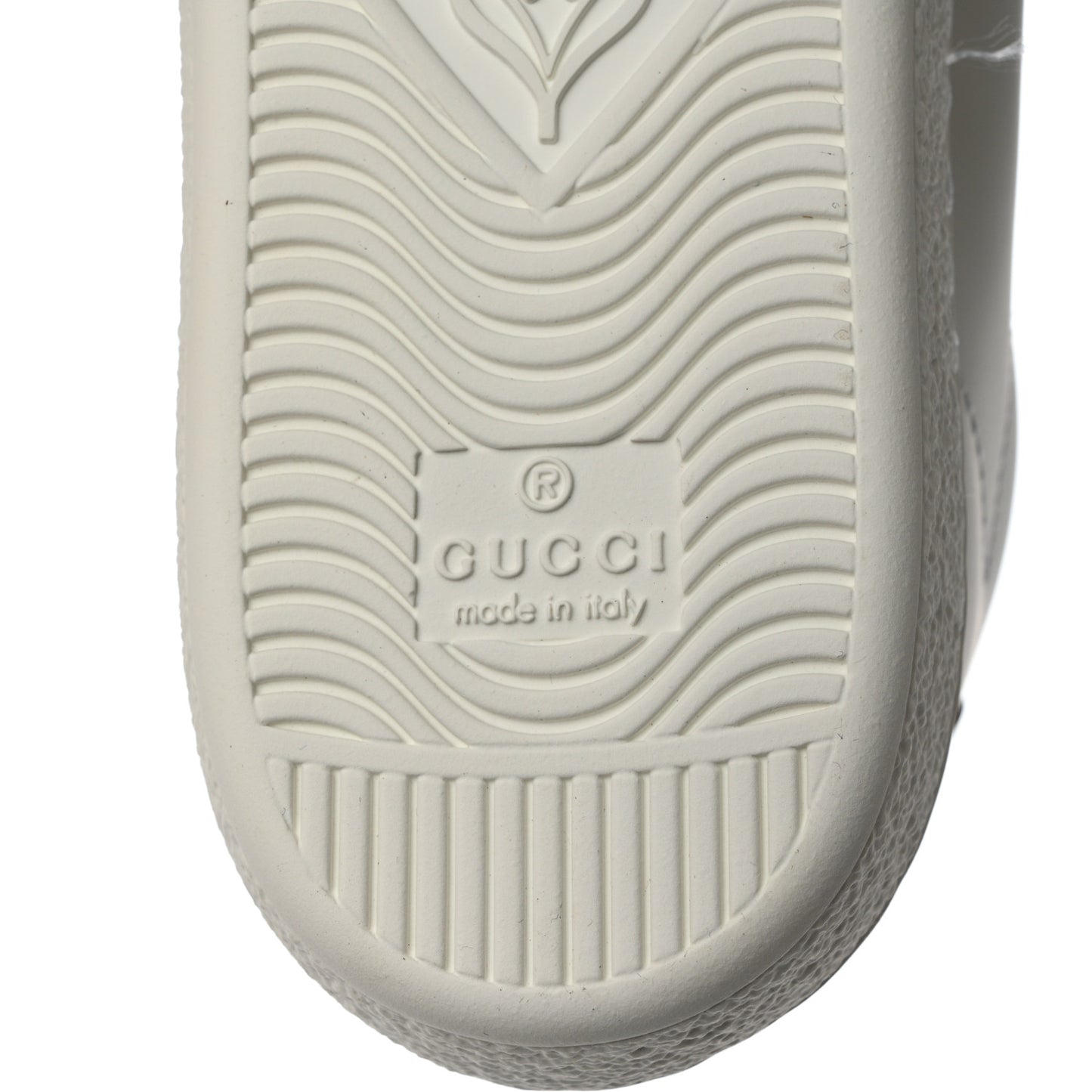 Calfskin Interlocking G Perforated Womens Ace Sneakers 35.5 White Grey Sky