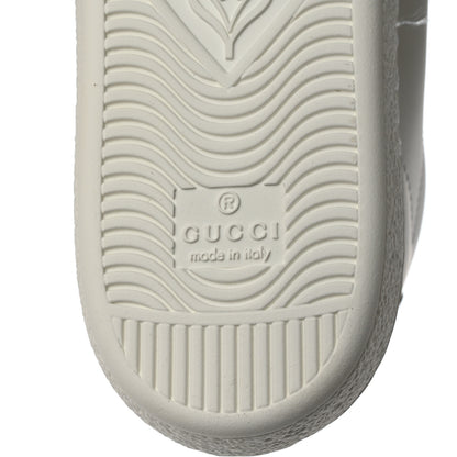 Gucci Calfskin Interlocking G Perforated Womens Ace Sneakers 35.5 White Grey Sky 8 of 8