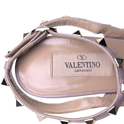 Valentino Garavani Patent Nappa Rockstud Ankle Strap 100mm Pumps 39.5 Black Poudre 10 of 10