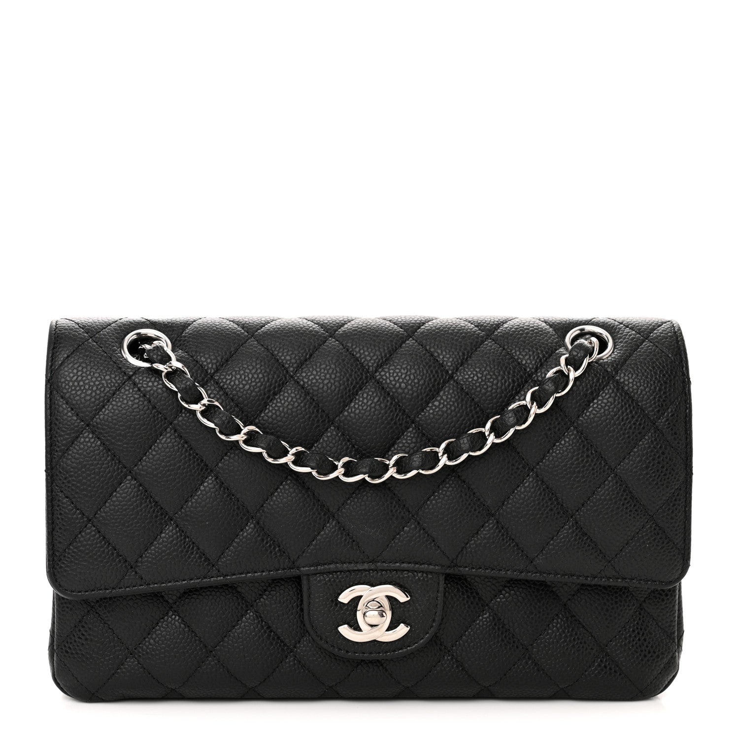 Chanel Caviar Quilted Medium Double Flap Black 1 of 18