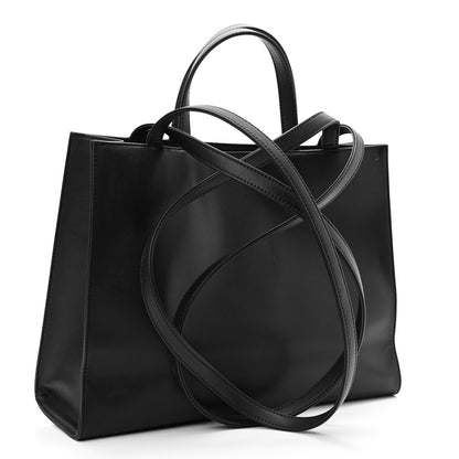 Telfar Vegan Leather Medium Shopping Bag Black 3 of 9
