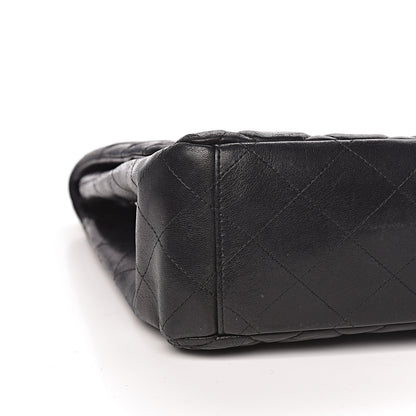 Chanel Lambskin Quilted Maxi Single Flap Black 9 of 13