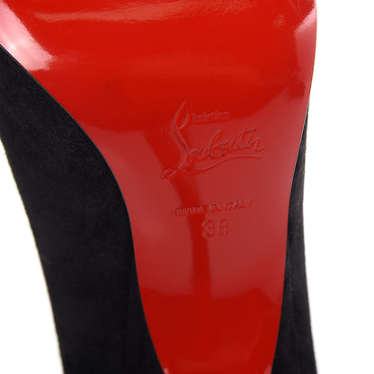 Christian Louboutin Veau Velours Alminette 100 Pumps 38 Black 7 of 10