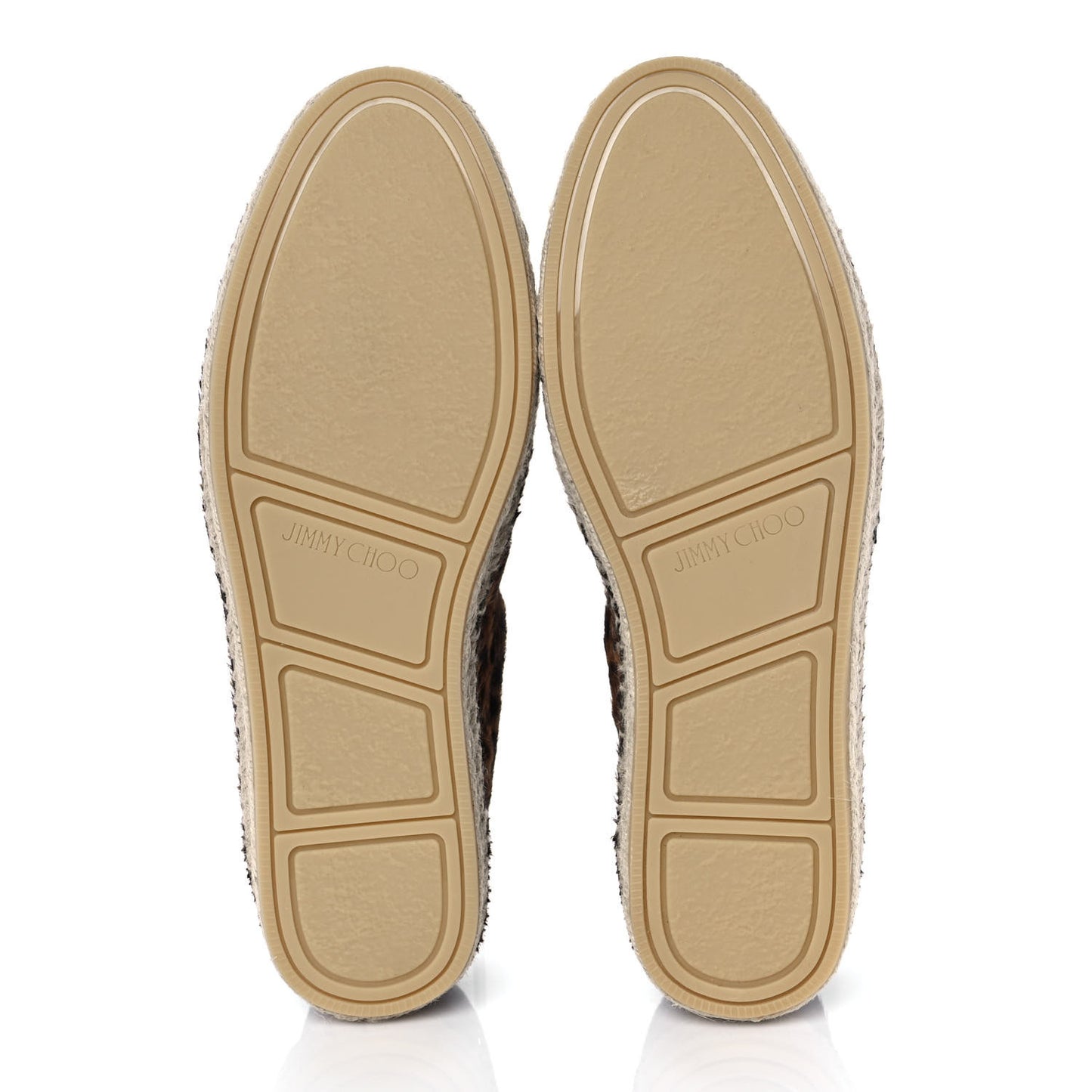 Pony Hair Leopard Print Mens Espadrilles 45 Brown