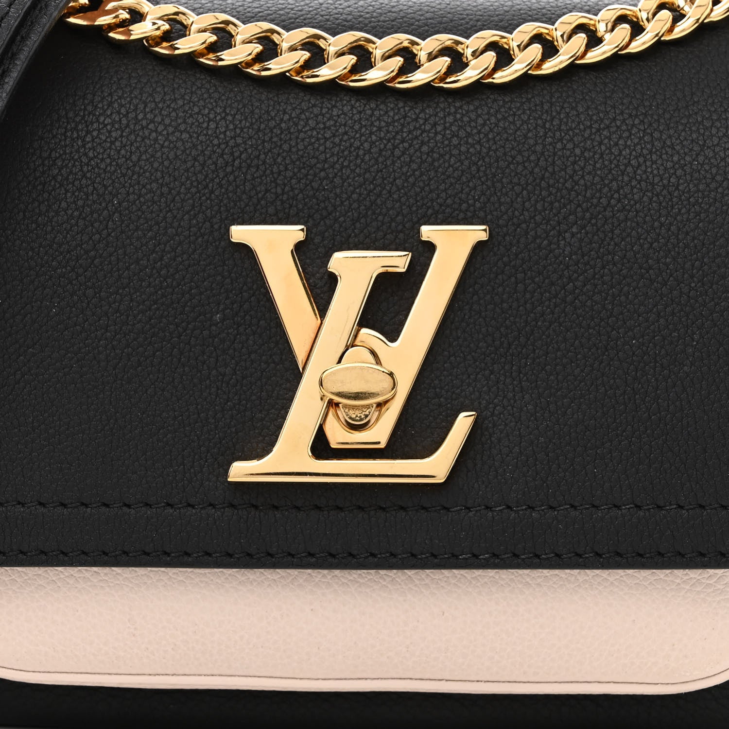 Louis Vuitton Grained Calfskin Lockme Tender Black 7 of 9