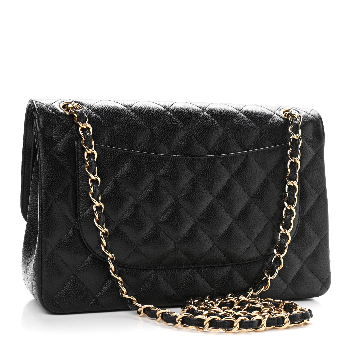 Chanel Caviar Quilted Jumbo Double Flap Black 3 of 11