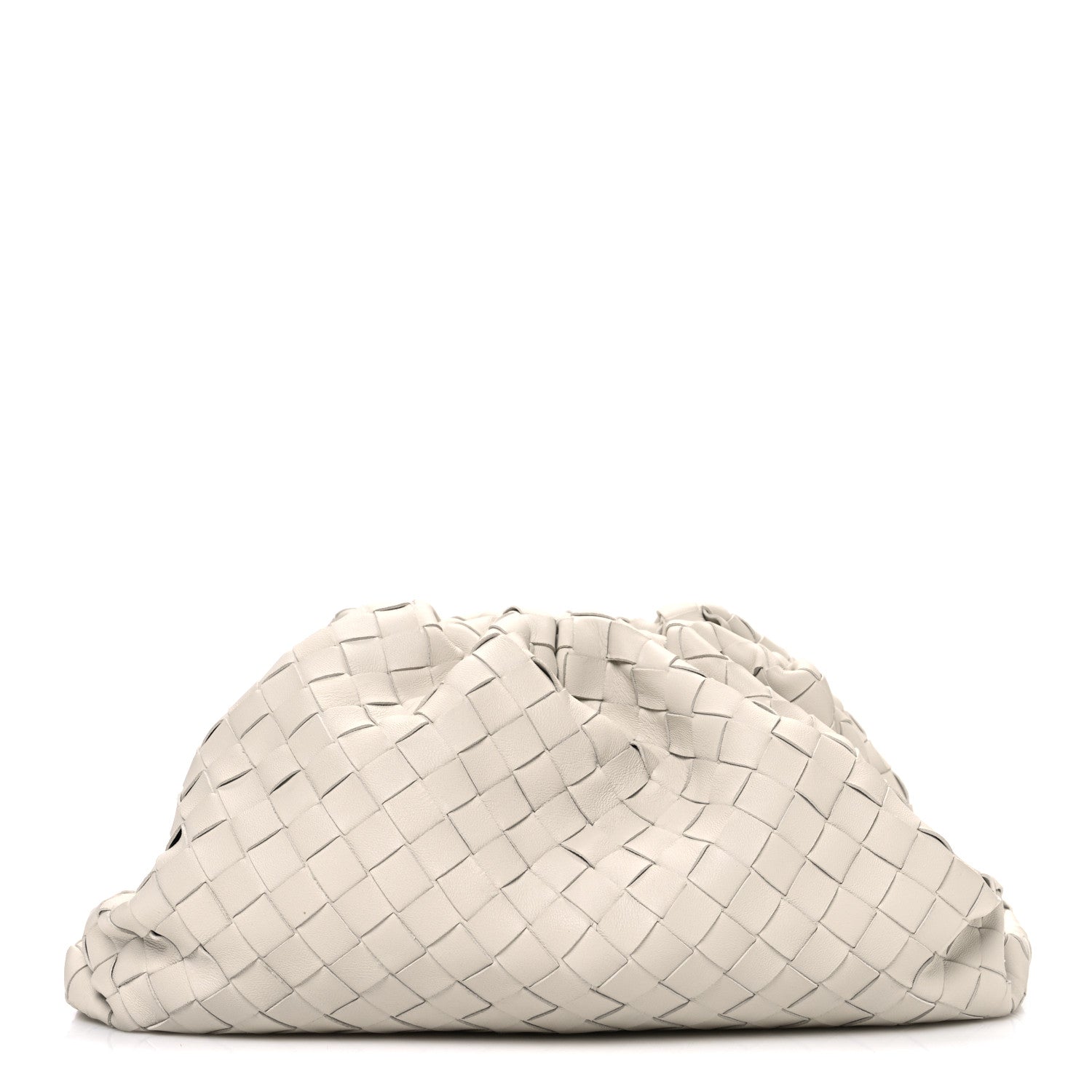 Bottega Veneta Nappa Maxi Intrecciato The Pouch Oversized Clutch Plaster 1 of 11