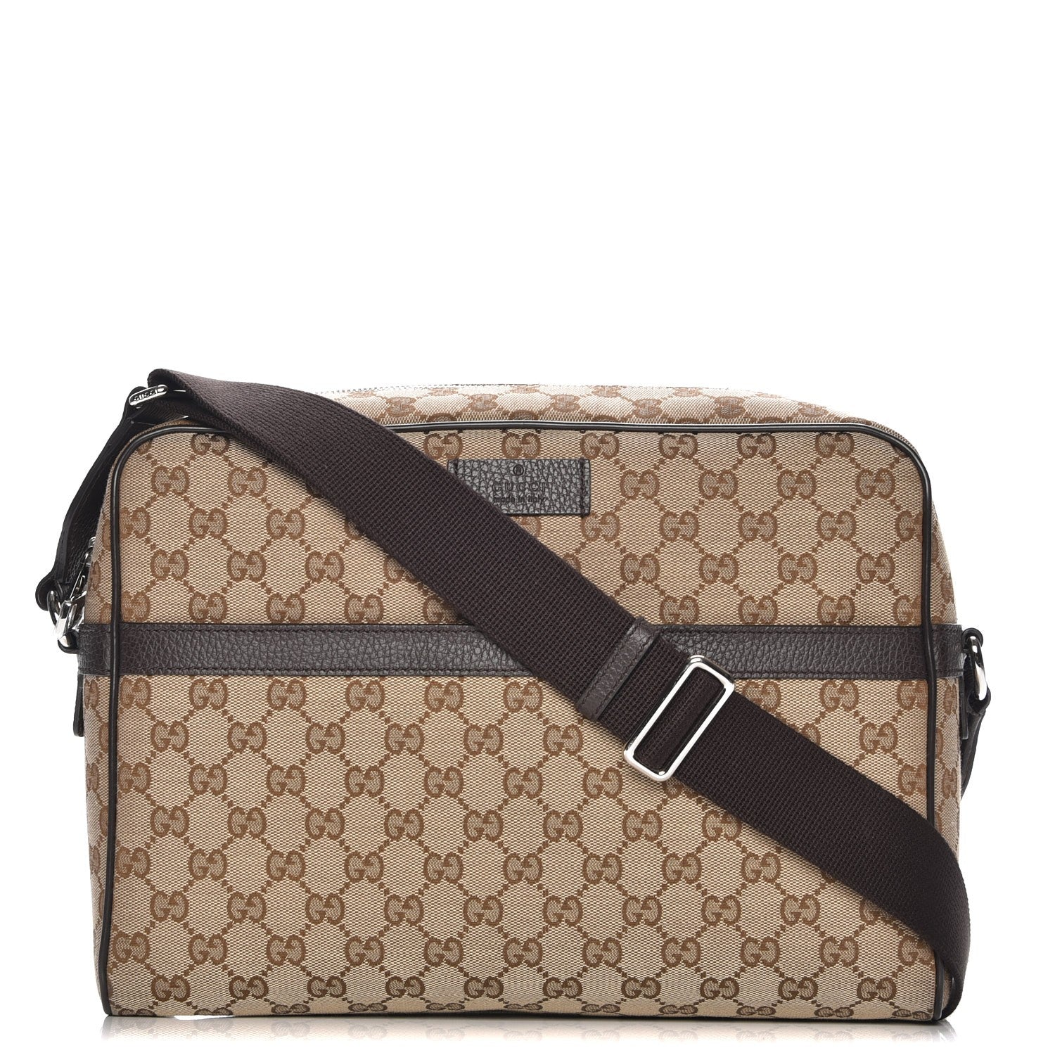 Gucci Monogram Messenger Bag Dark Brown 1 of 7