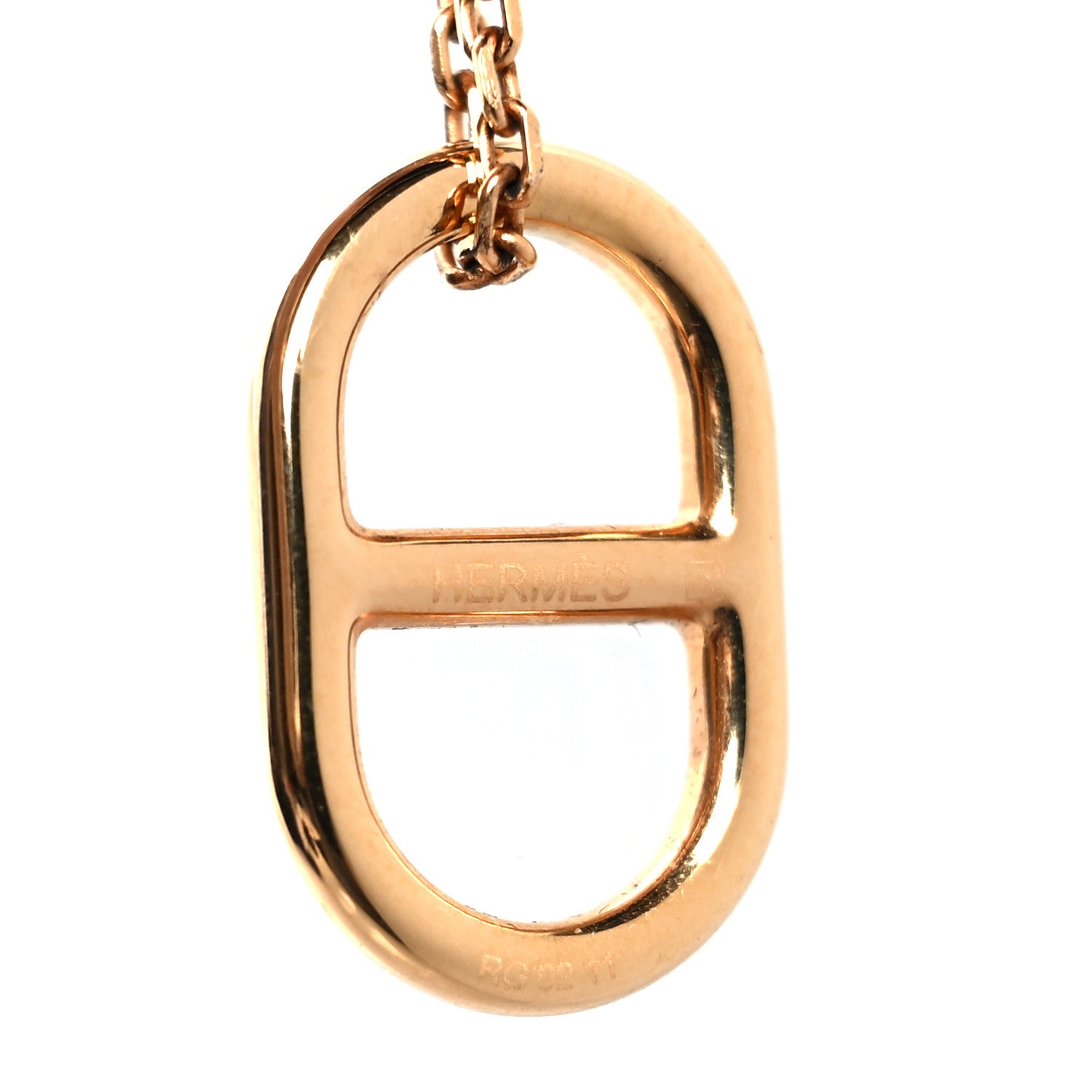 Hermes Swift O'Maillon Pendant Necklace Rose Sakura 6 of 7