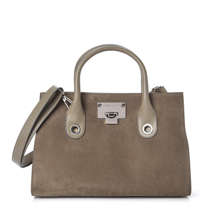 Jimmy Choo Suede Medium Riley Tote Light Khaki 1 of 10