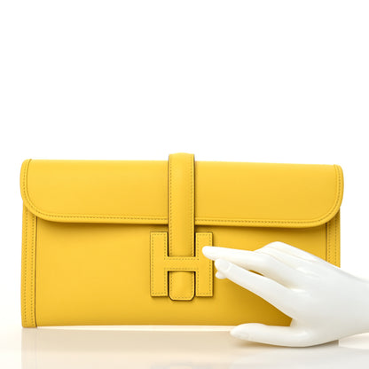 Hermes Swift Jige Elan 29 Clutch Jaune De Naples 2 of 8