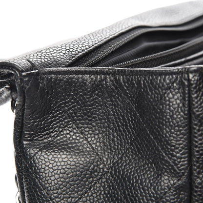 Chanel Caviar Quilted Jumbo Single Flap Black 17 of 19