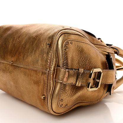 Chloe Metallic Calfskin Crystal Paddington Satchel Gold 10 of 19