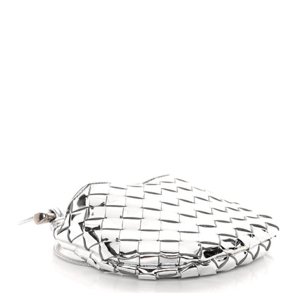 Bottega Veneta Mirror Laminated Nappa Intrecciato Mini Sardine Bag Silver 4 of 9