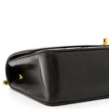 Chanel Lambskin Quilted Medium Single Flap Black 10 of 12