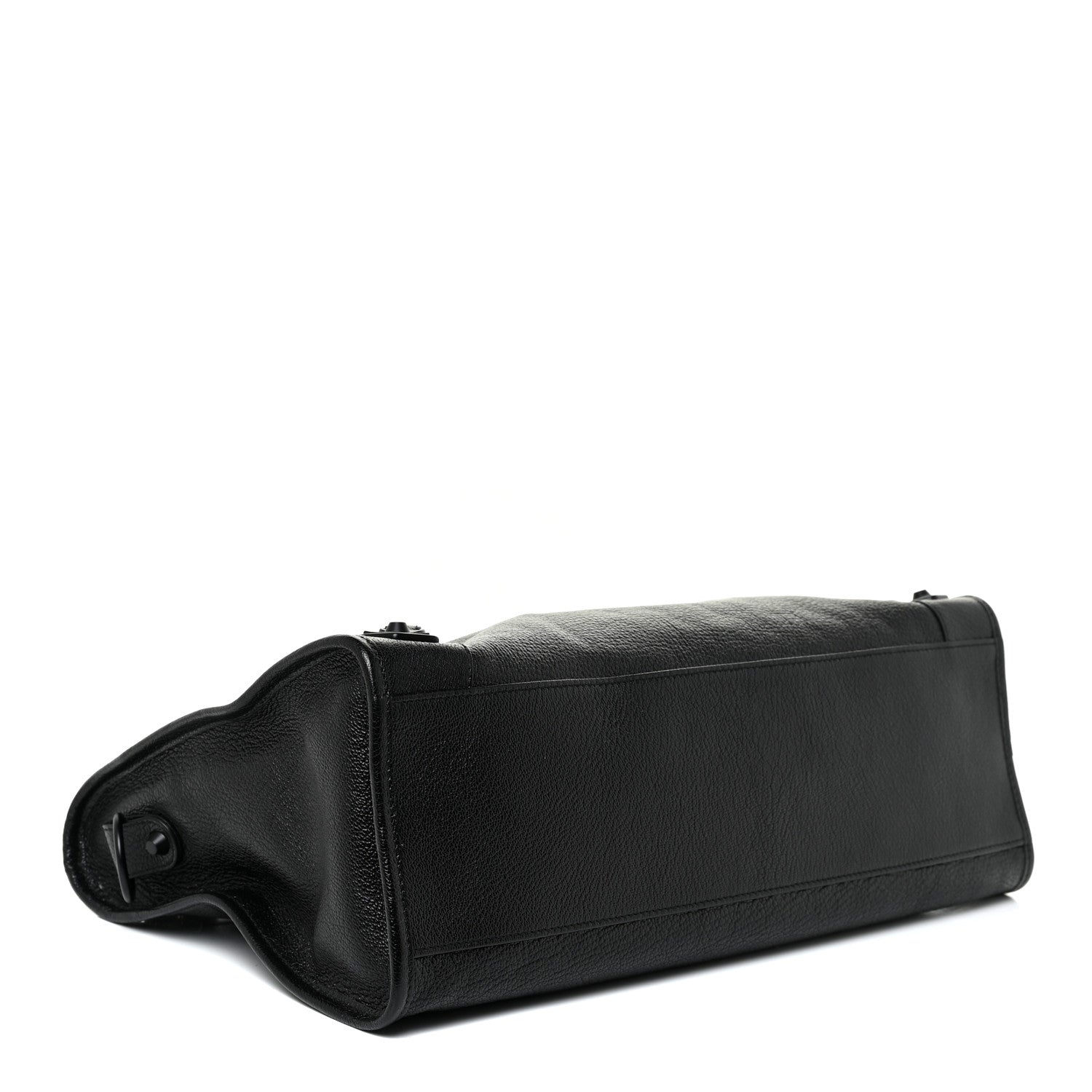 Balenciaga Shiny Grained Goatskin Black Metallic Edge City Black 5 of 10