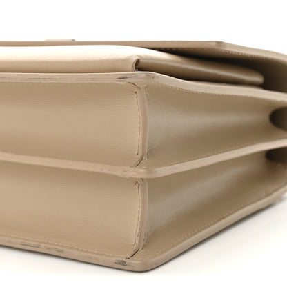 Saint Laurent Calfskin Medium Monogram Sunset Dark Beige 10 of 11