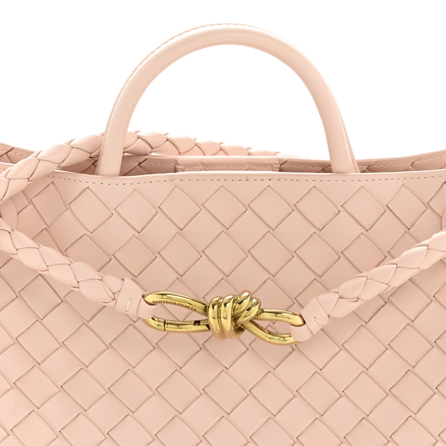 Bottega Veneta Nappa Intrecciato Medium Andiamo Shoulder Bag Lotus