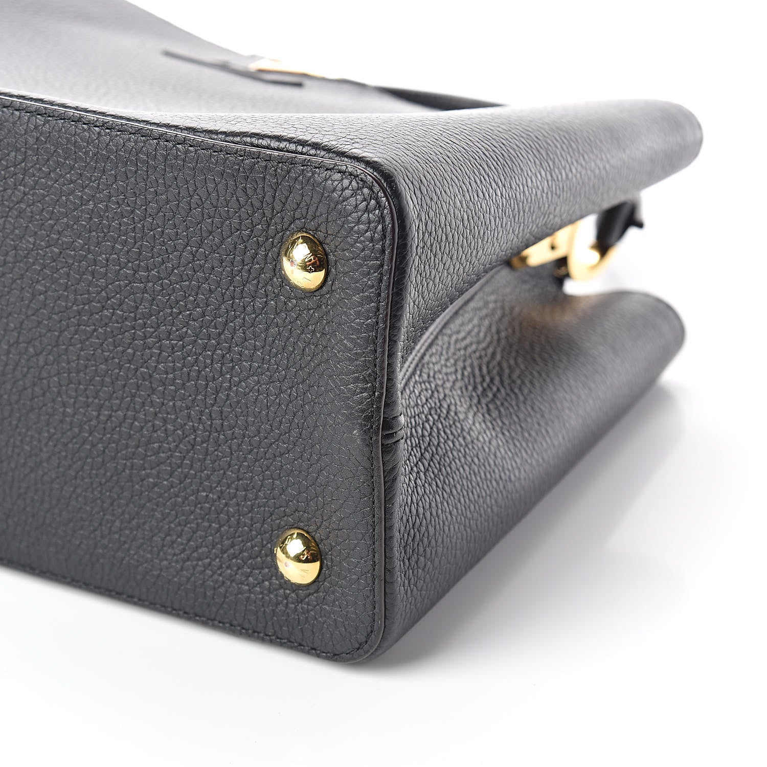 Louis Vuitton Taurillon Capucines MM Black 9 of 9