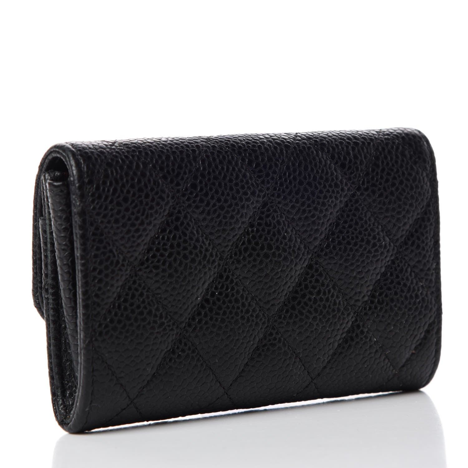 Chanel Caviar Quilted Flap Card Holder Black 3 of 10