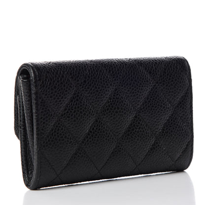 Chanel Caviar Quilted Flap Card Holder Black 3 of 10