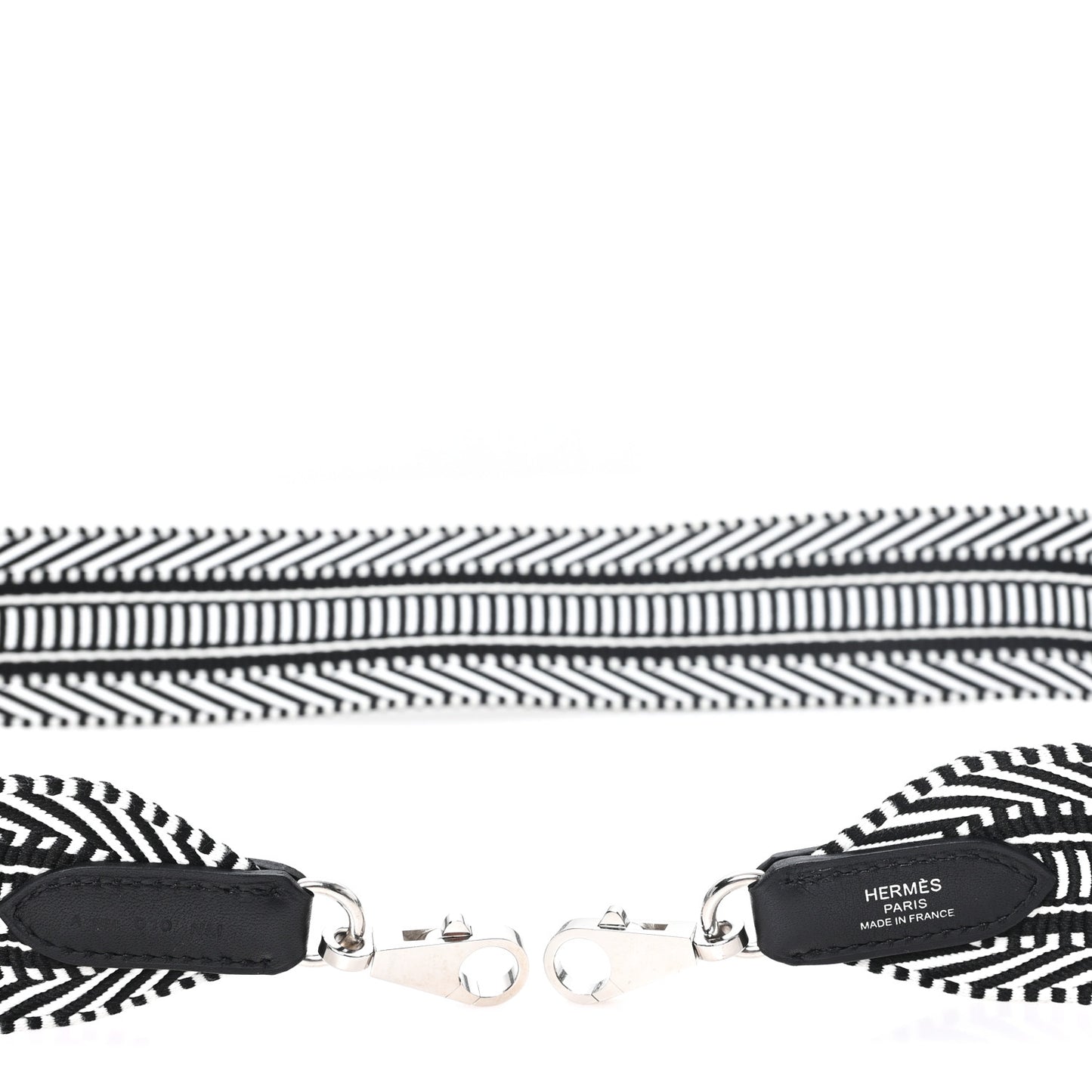Toile Swift 50mm Sangle Cavale Shoulder Strap Black Ecru