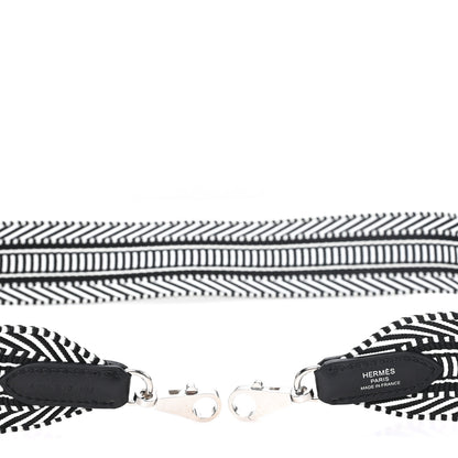 Hermes Toile Swift 50mm Sangle Cavale Shoulder Strap Black Ecru 3 of 3